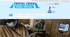 Desktop Screenshot of crystalcreekvet.com